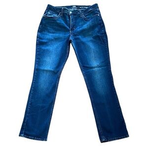 LEE RIDERS WOMENS  STRETCHY MIDRISE STRAIGHT BLUE JEANS SIZE -SEE MEASUREMENTS